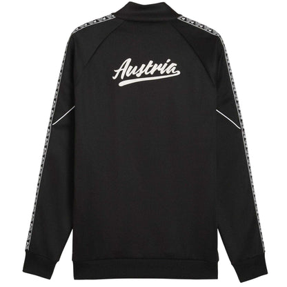 Black-White - Back - Puma Mens World Cup 2026 Austria FC Tracksuit Top