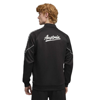 Black-White - Pack Shot - Puma Mens World Cup 2026 Austria FC Tracksuit Top