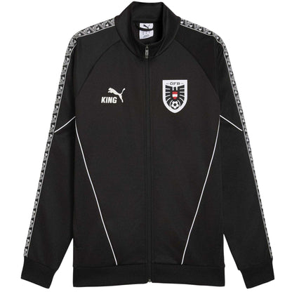Black-White - Front - Puma Mens World Cup 2026 Austria FC Tracksuit Top