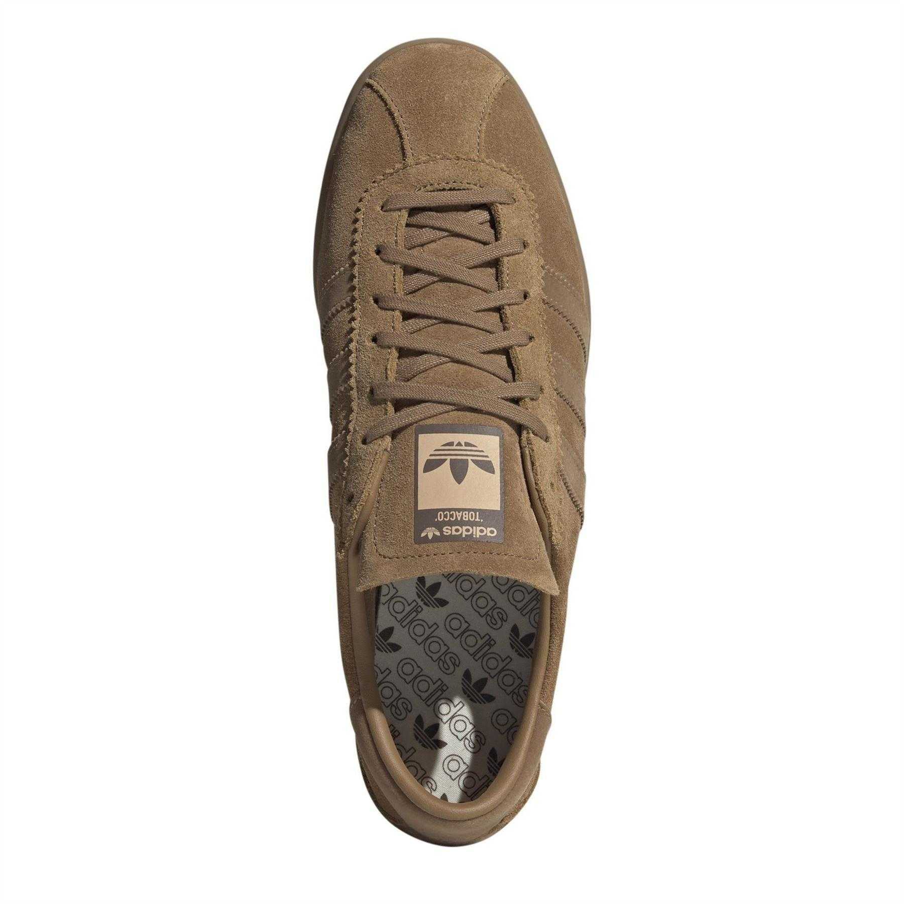 Brown - Lifestyle - Adidas Mens Originals Tabacco Stripe Suede Trainers