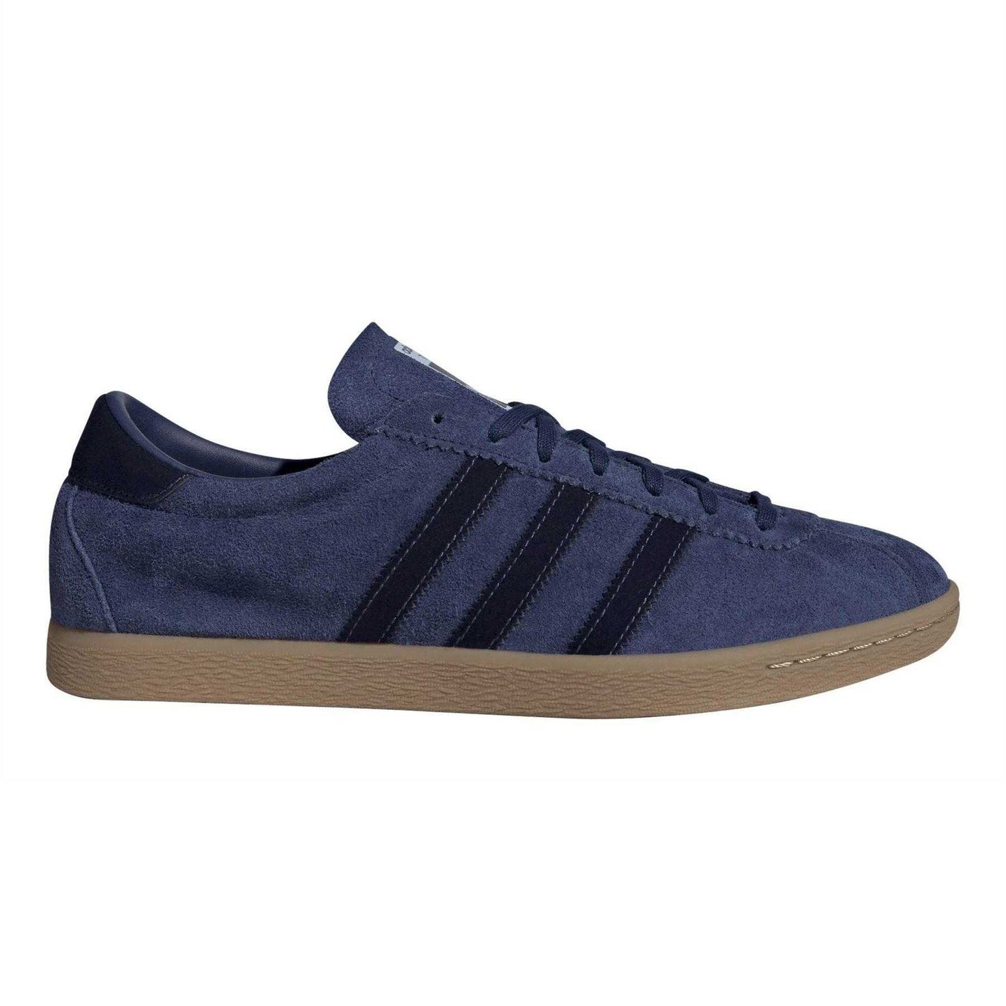 Dark Blue - Front - Adidas Mens Originals Tabacco Stripe Suede Trainers