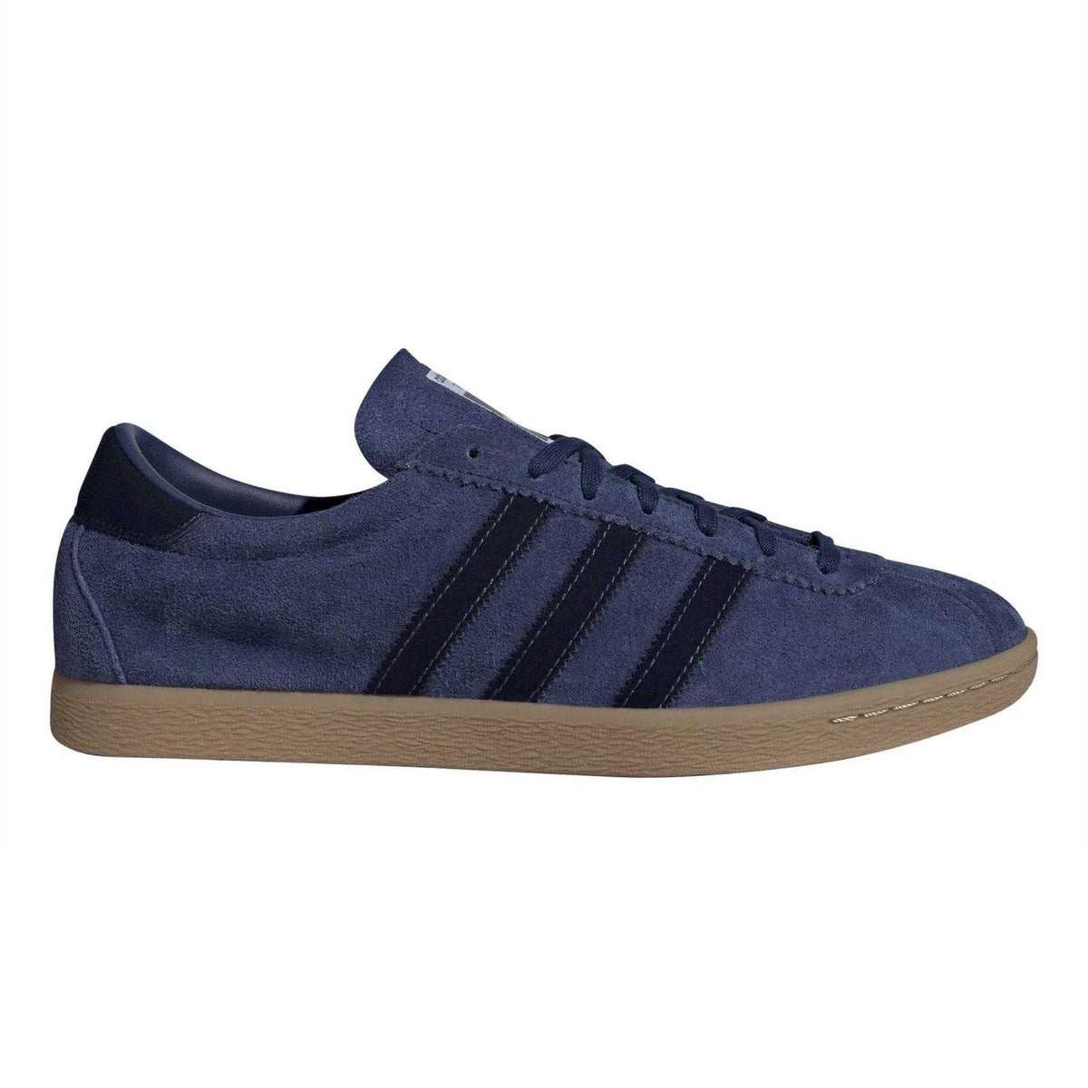 Dark Blue - Front - Adidas Mens Originals Tabacco Stripe Suede Trainers