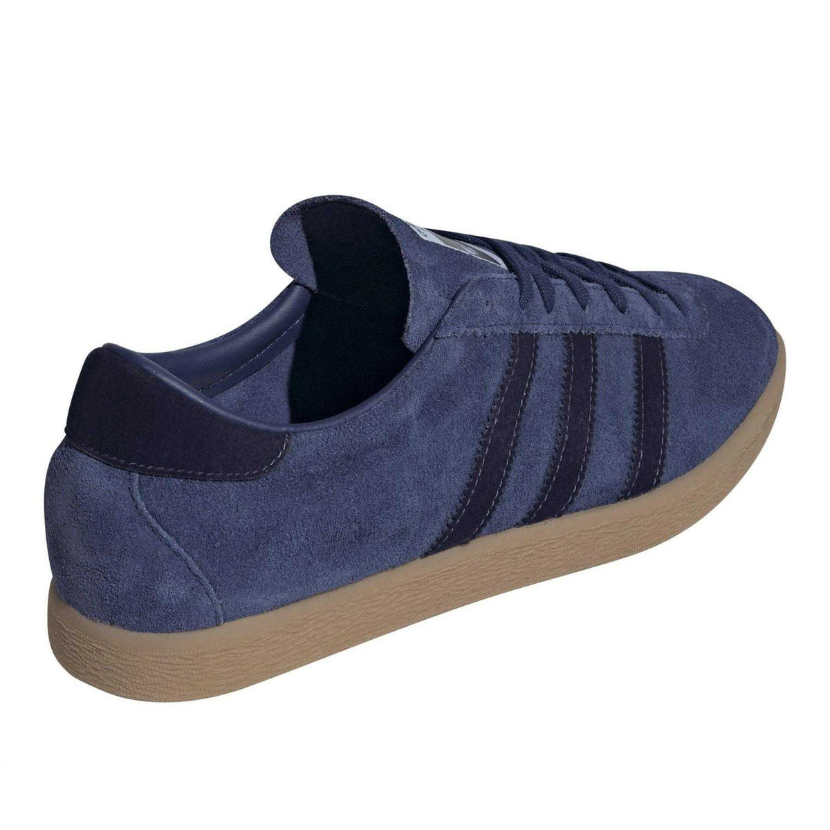 Dark Blue - Back - Adidas Mens Originals Tabacco Stripe Suede Trainers
