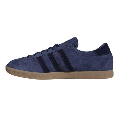 Dark Blue - Side - Adidas Mens Originals Tabacco Stripe Suede Trainers