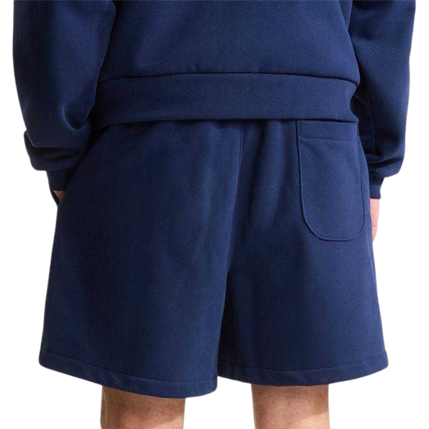 Navy - Back - The North Face Mens Fleece Box Logo Shorts