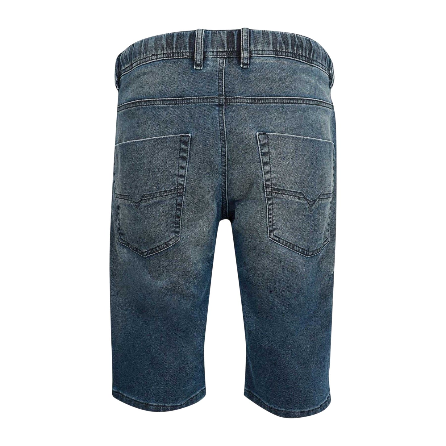 Blue Denim - Back - Diesel Mens Krooley Cotton Blend Shorts