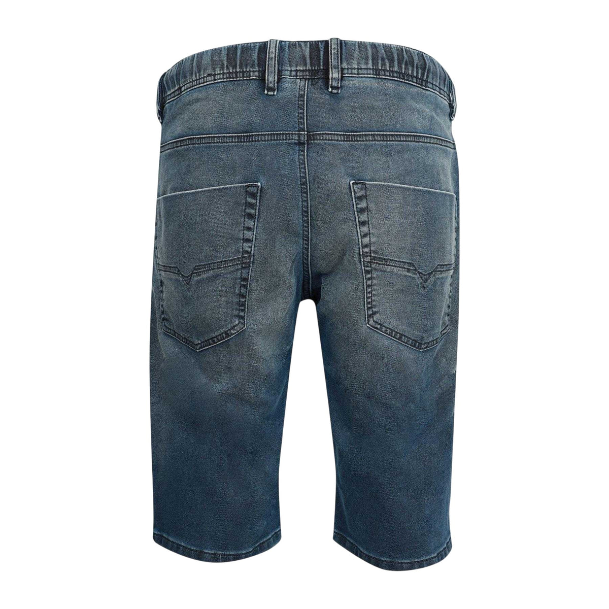 Blue Denim - Back - Diesel Mens Krooley Cotton Blend Shorts