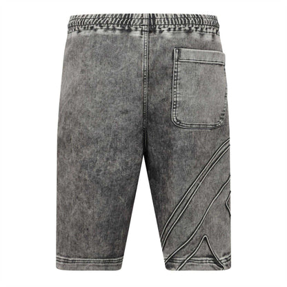Black-Grey - Back - Diesel Mens Enny Denim Shorts