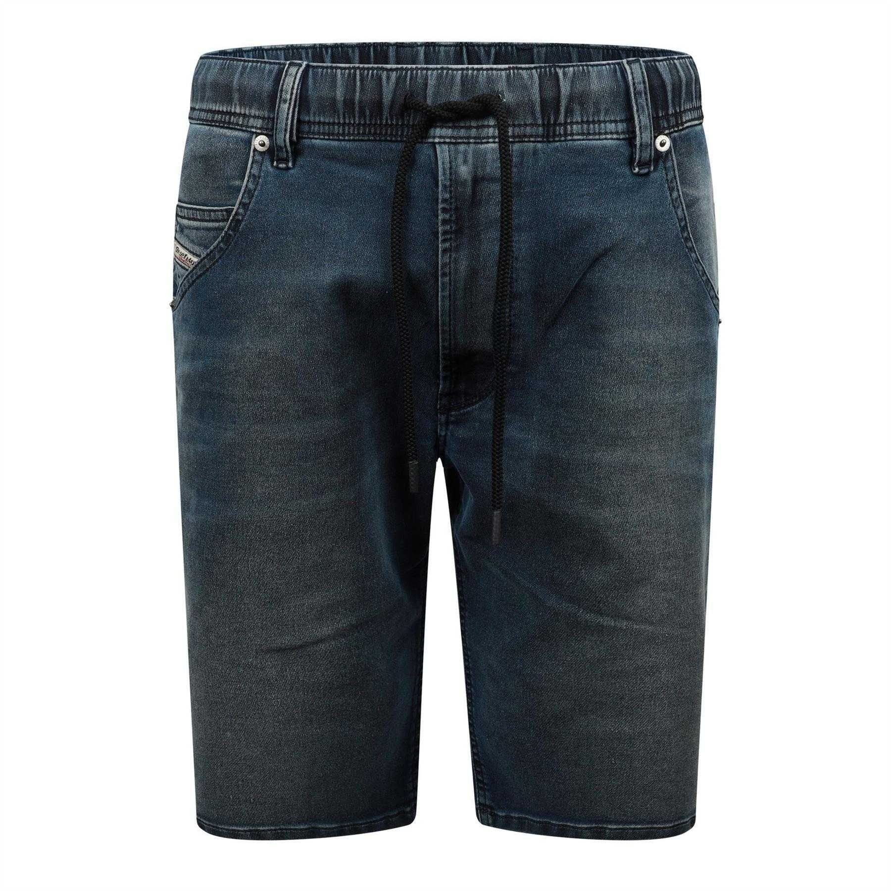 Blue Denim - Front - Diesel Mens Krooley Shorts