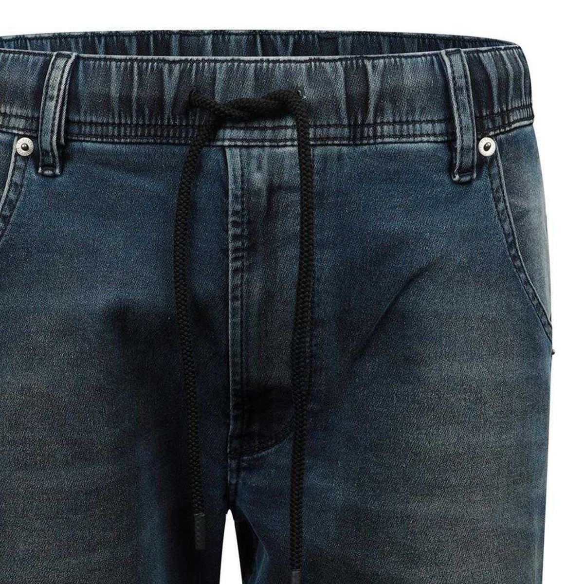 Blue Denim - Side - Diesel Mens Krooley Shorts