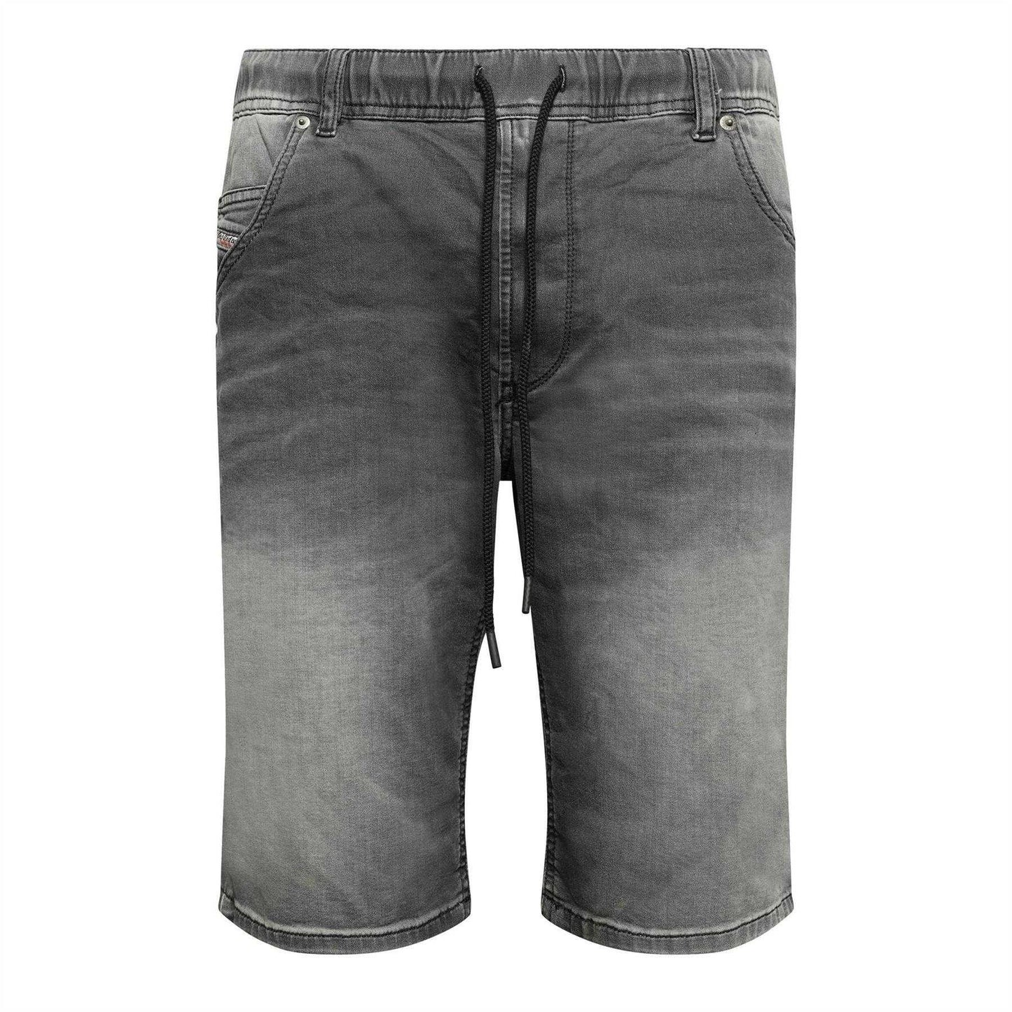 Black-Grey - Front - Diesel Mens Krooley Shorts