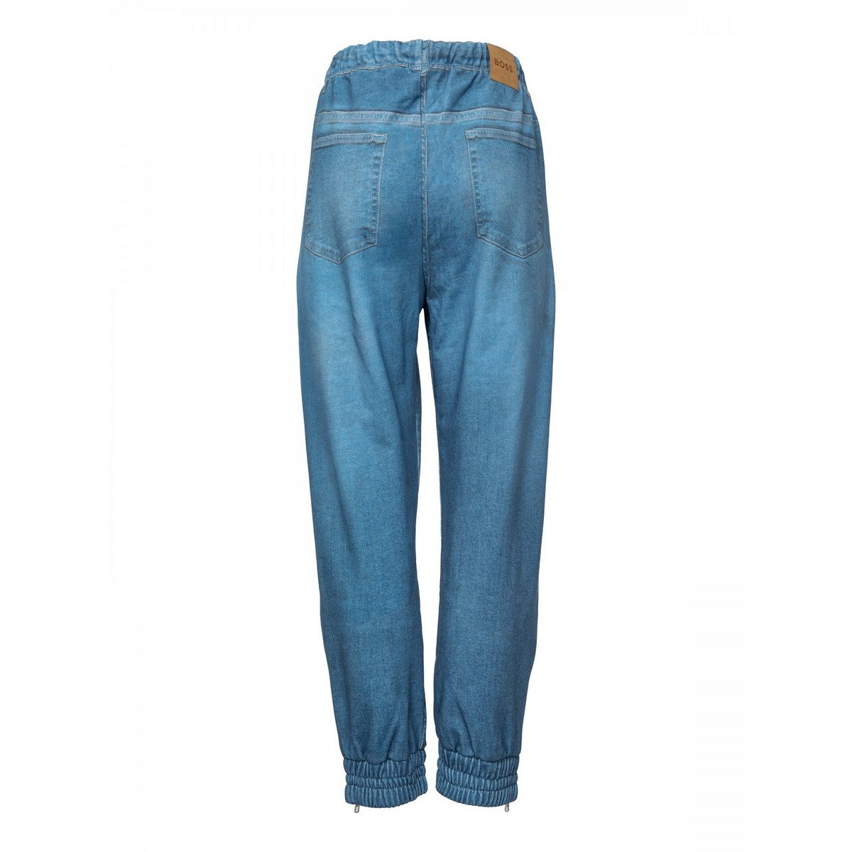 Blue - Back - Hugo Boss Womens-Ladies C_Erag Jersey Trousers