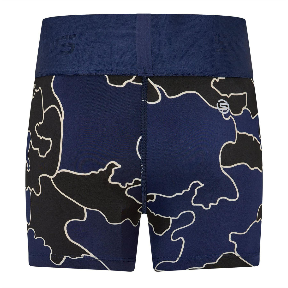Black - Back - Skins Womens-Ladies Dnamic Primary Logo Outline Compression Shorts