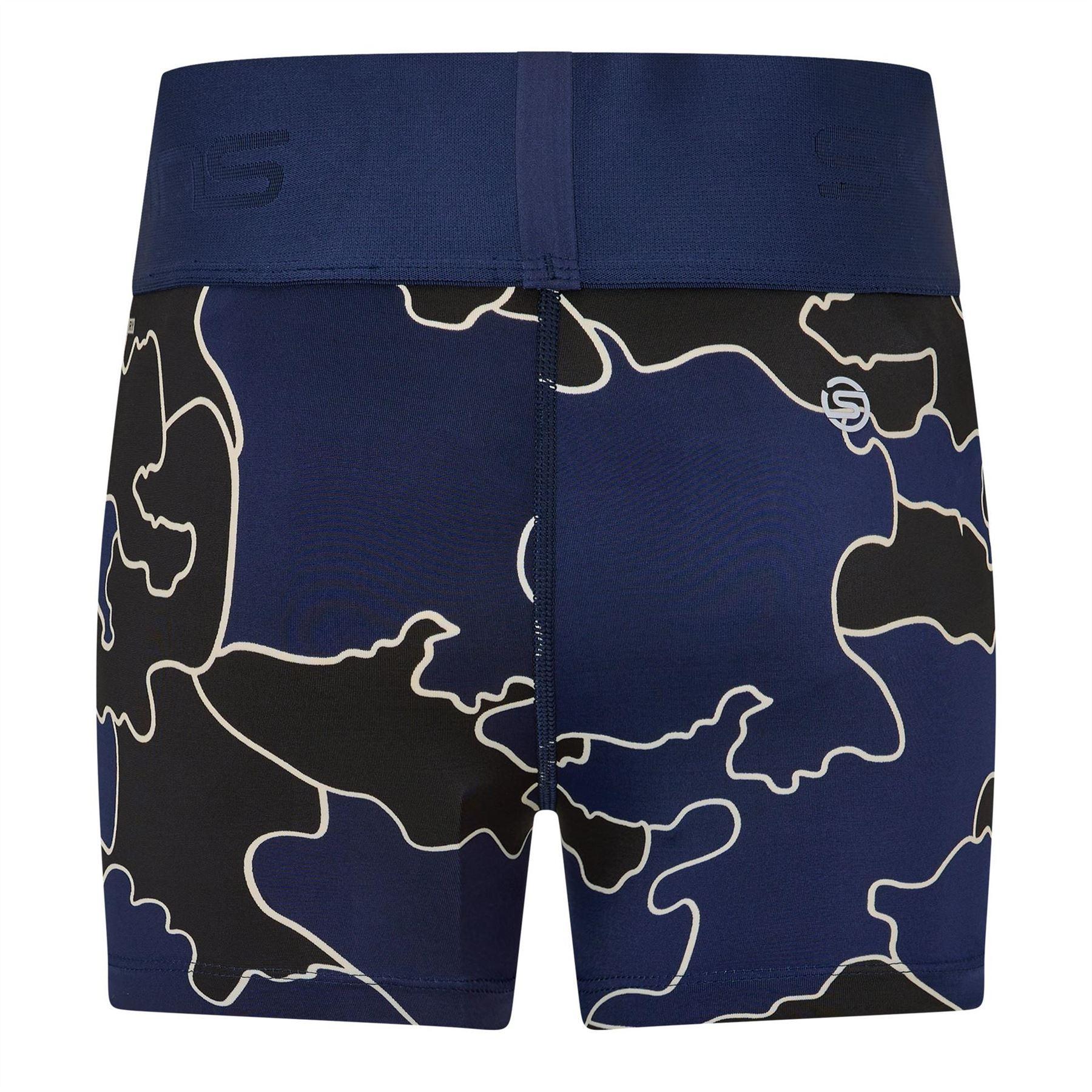 Black - Back - Skins Womens-Ladies Dnamic Primary Logo Outline Compression Shorts