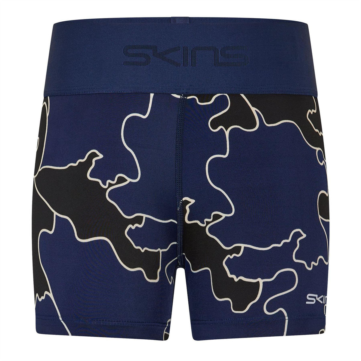Black - Front - Skins Womens-Ladies Dnamic Primary Logo Outline Compression Shorts