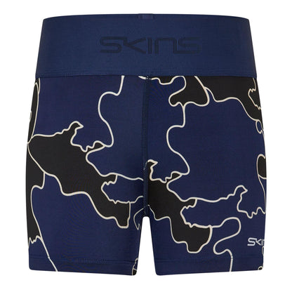 Black - Front - Skins Womens-Ladies Dnamic Primary Logo Outline Compression Shorts