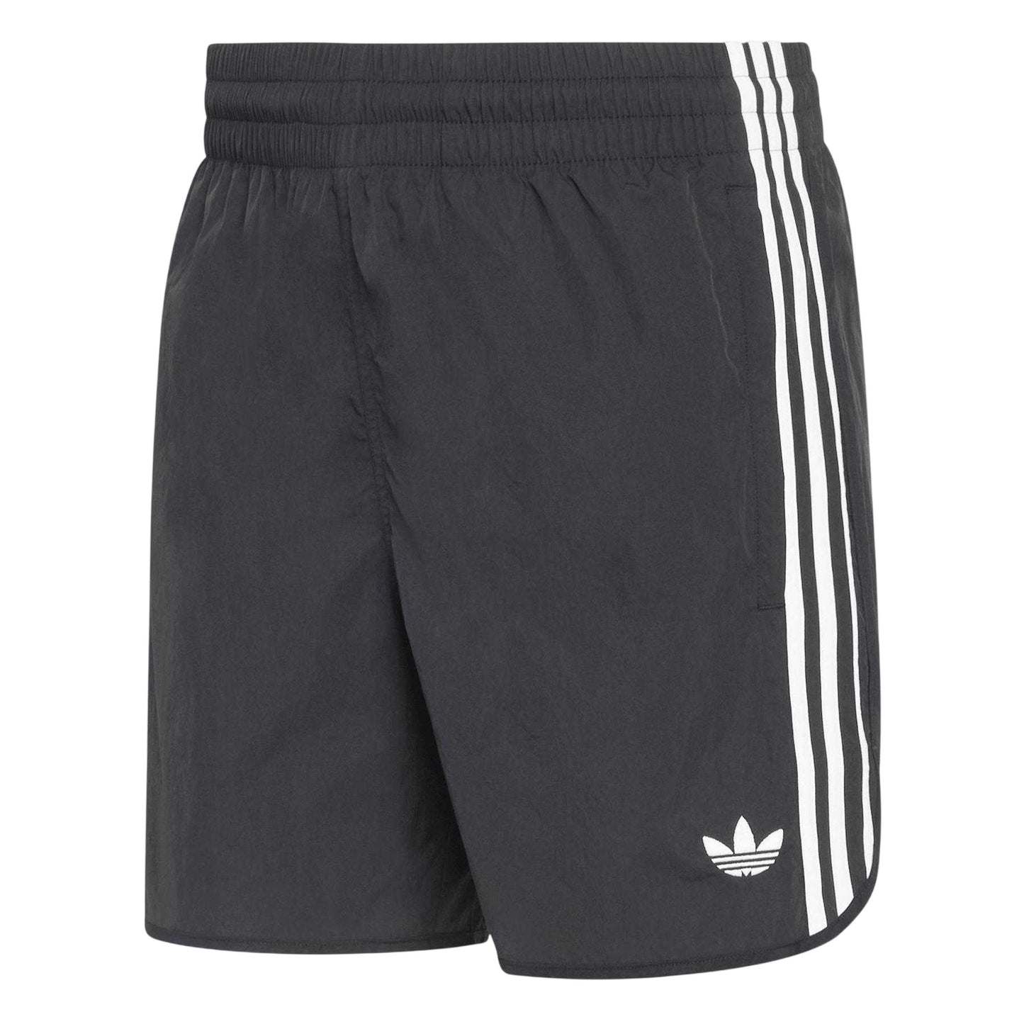 Black - Front - Adidas Mens Sprinter 3 Stripes Shorts