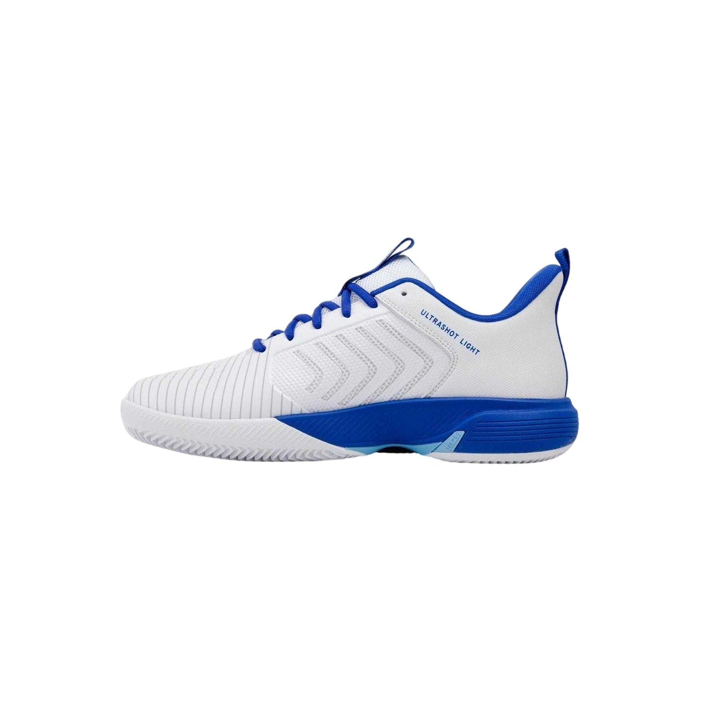 White-Blue - Side - K-Swiss Mens U Shot Lite CL Tennis Shoes