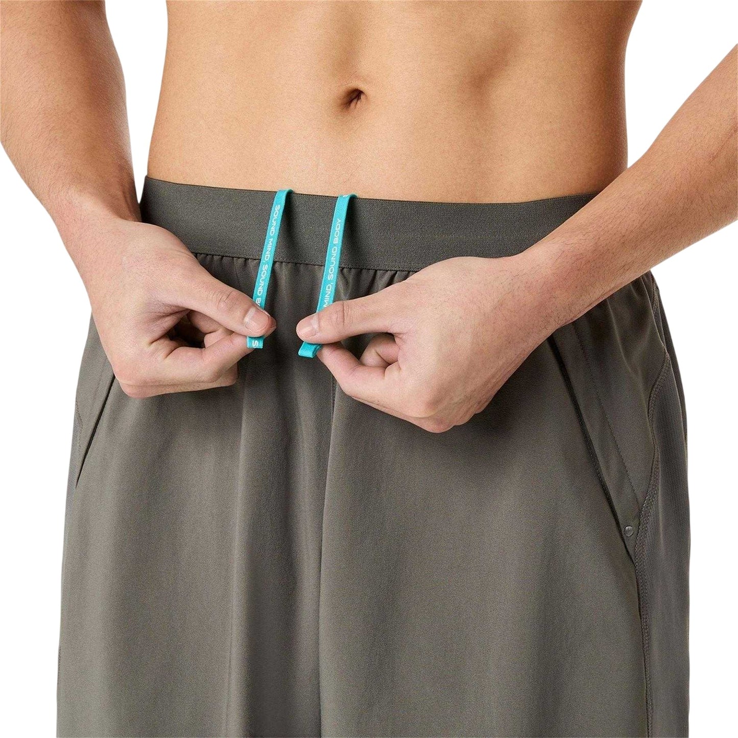 Grey - Lifestyle - Asics Mens Road7 2 in 1 Running Shorts