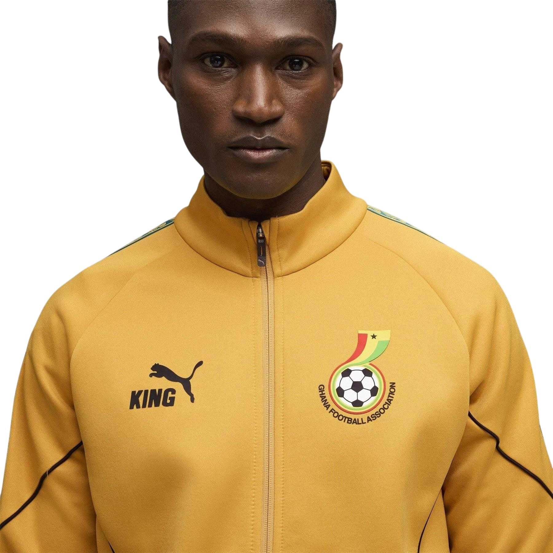 Gold-Black - Back - Puma Unisex Adult World Cup 2026 Ghana Tracksuit Top