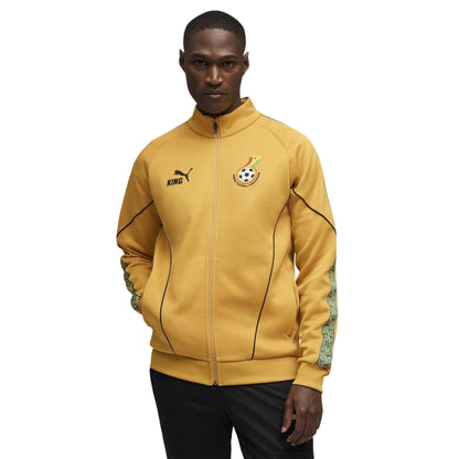 Gold-Black - Side - Puma Unisex Adult World Cup 2026 Ghana Tracksuit Top