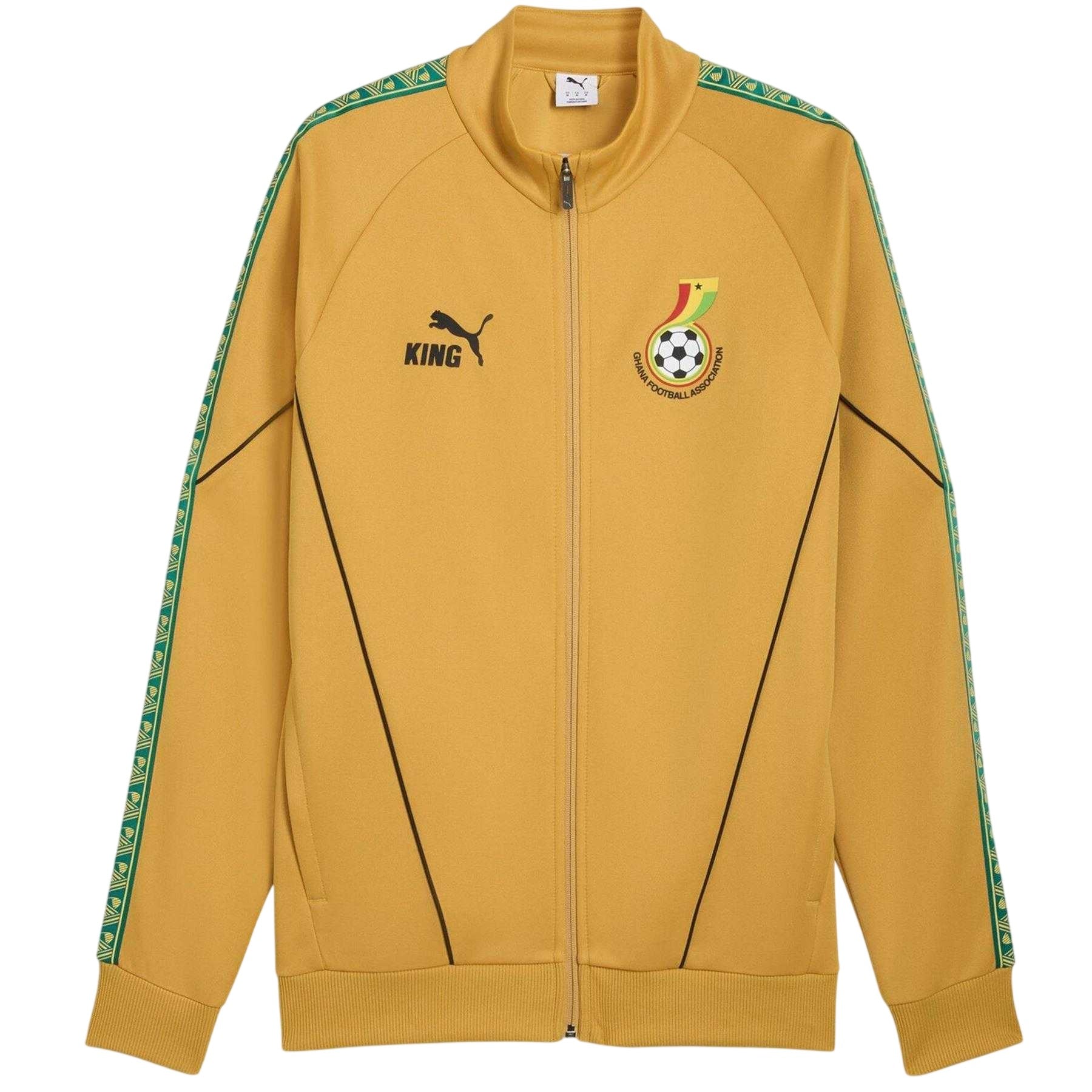 Gold-Black - Front - Puma Unisex Adult World Cup 2026 Ghana Tracksuit Top