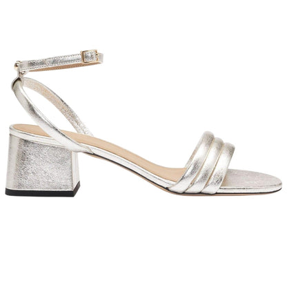 Gold - Side - Boss Womens-Ladies Melanie Leather Sandals