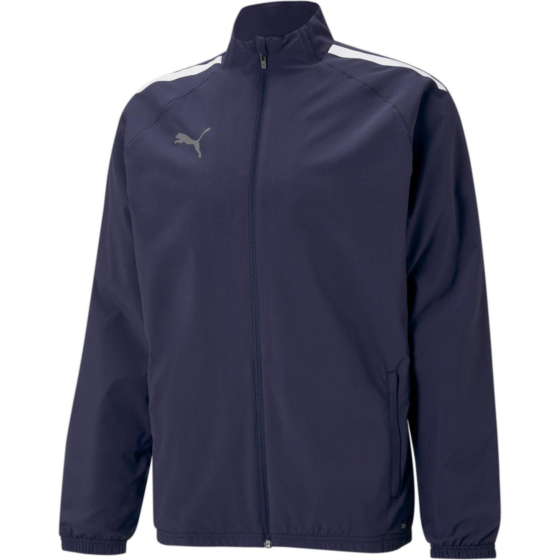 Peacoat Blue-White - Front - Puma Mens Tracksuit Top