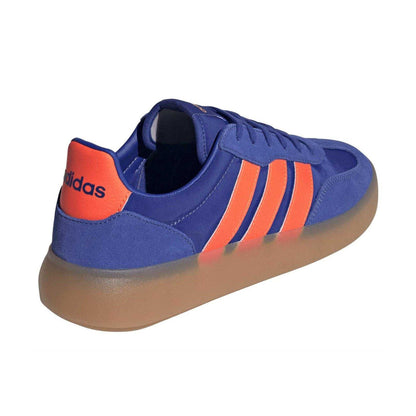 Lucid Blue-Impact Orange - Back - Adidas Unisex Adult Barreda Decode Suede Trainers