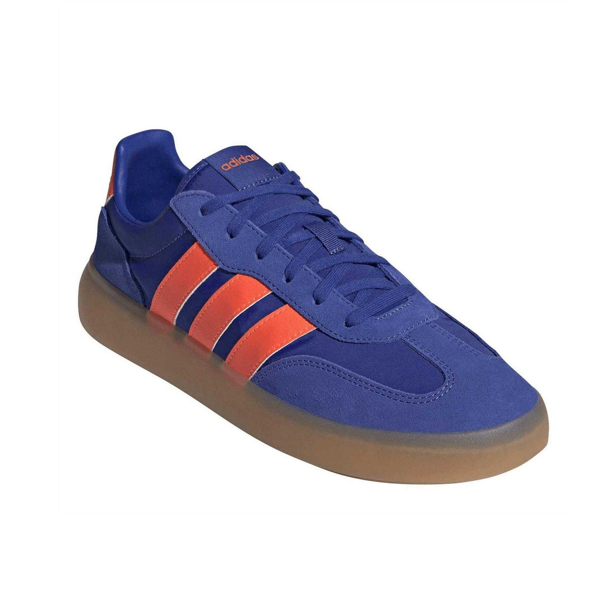 Lucid Blue-Impact Orange - Pack Shot - Adidas Unisex Adult Barreda Decode Suede Trainers
