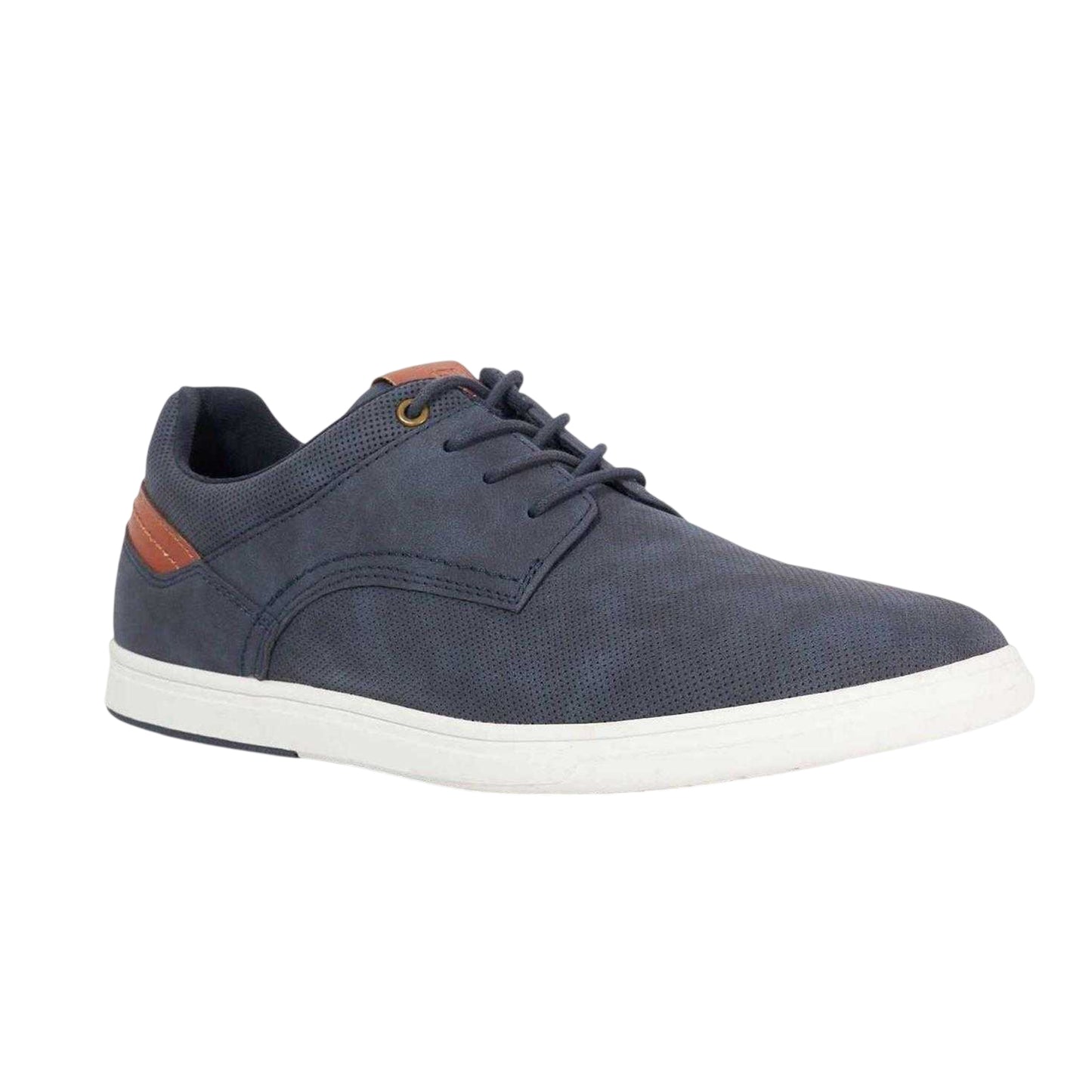 Navy - Lifestyle - Dune London Mens Tailors Suede Trainers