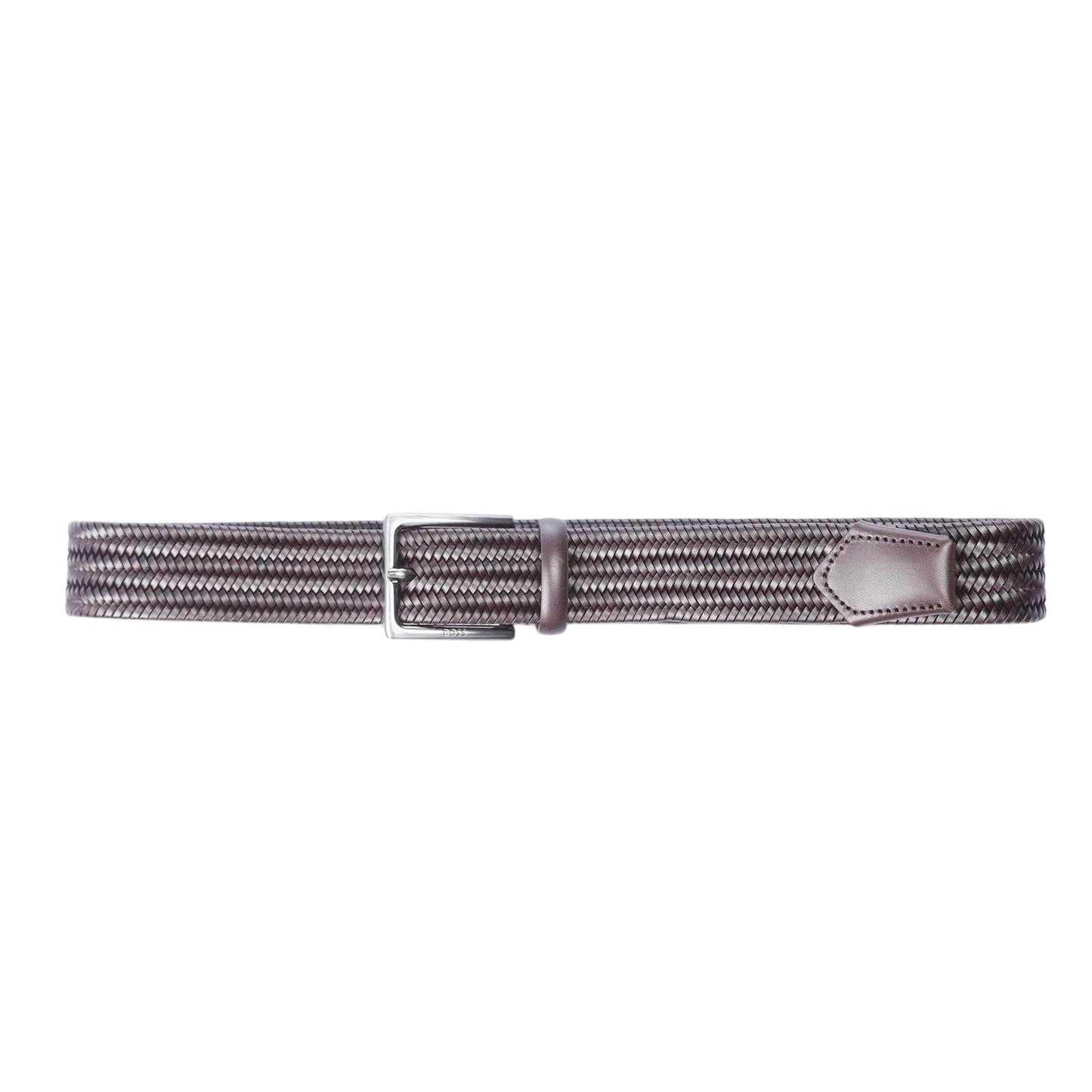 Brown - Front - Boss Mens Semyo Woven Belt