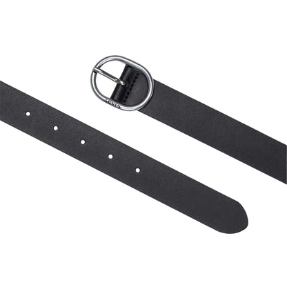 Black - Side - Levis Hermosilla Leather Belt