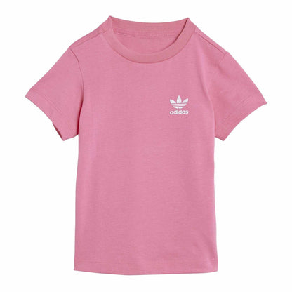 Pink Fusion - Back - Adidas Baby Trefoil T-Shirt & Shorts Set