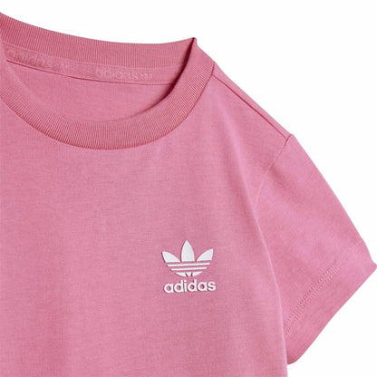 Pink Fusion - Pack Shot - Adidas Baby Trefoil T-Shirt & Shorts Set