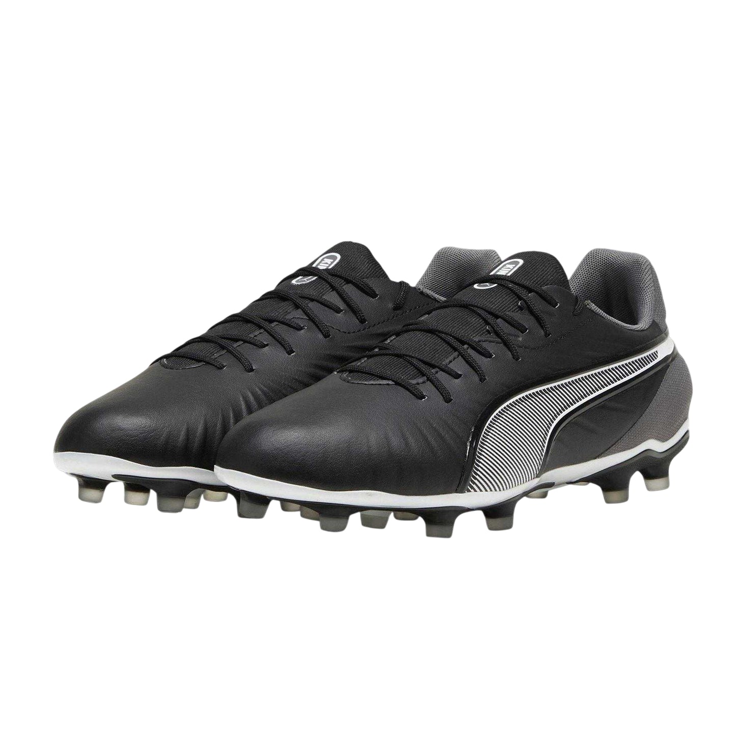 Puma Black-White - Side - Puma Mens King Match Firm Ground Football Boots