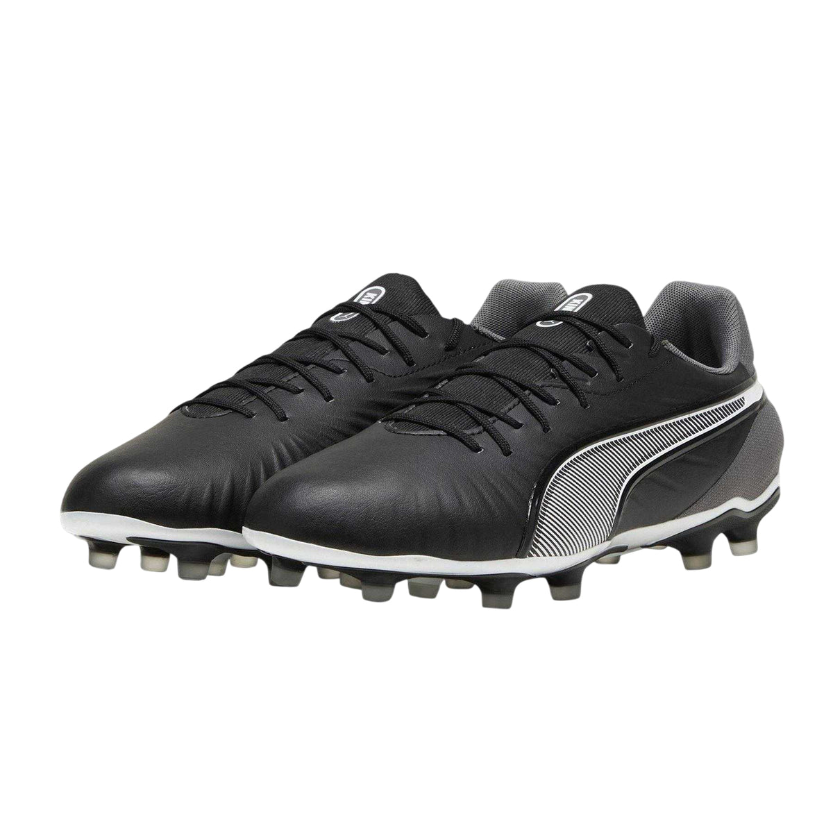 Puma Black-White - Side - Puma Mens King Match Firm Ground Football Boots