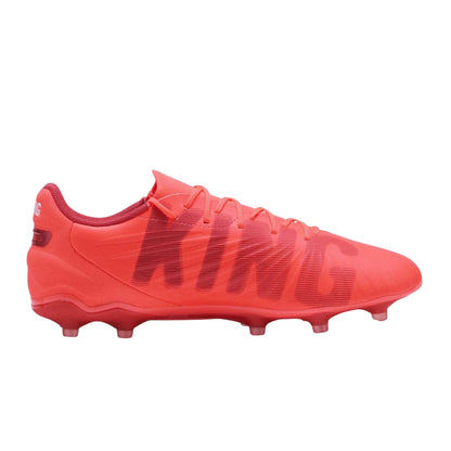 Silver-Black - Front - Puma Mens King Match Firm Ground Football Boots
