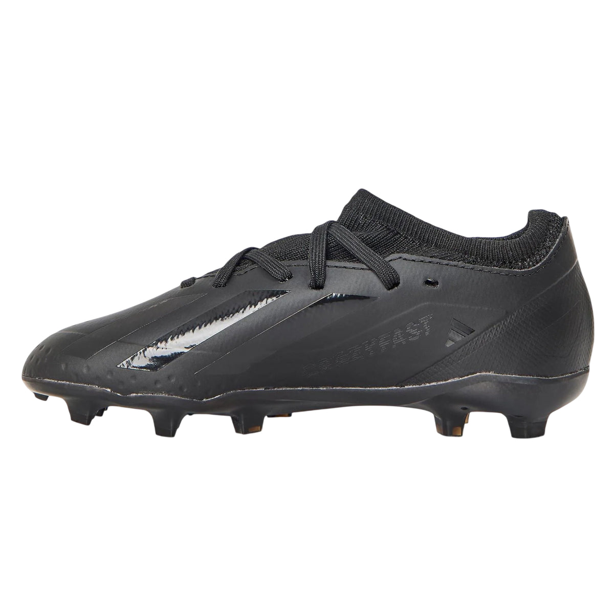 Black - Back - Adidas Childrens-Kids X Crazyfast.3 Firm Ground Football Boots