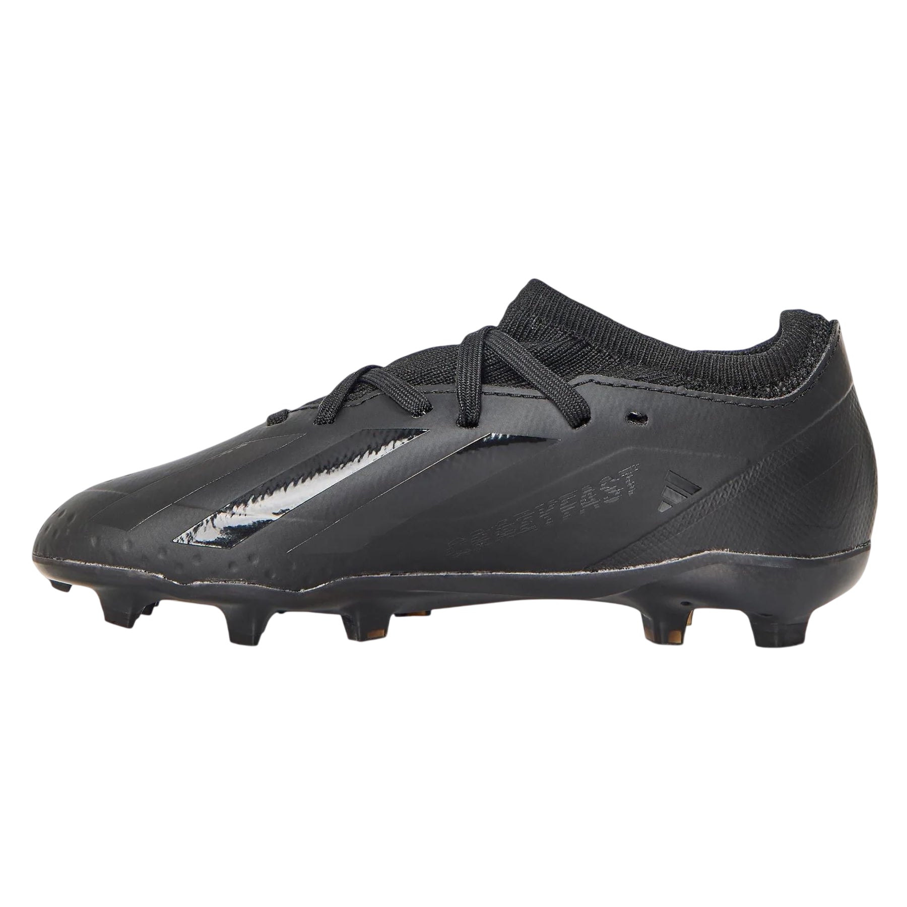 Black - Back - Adidas Childrens-Kids X Crazyfast.3 Firm Ground Football Boots