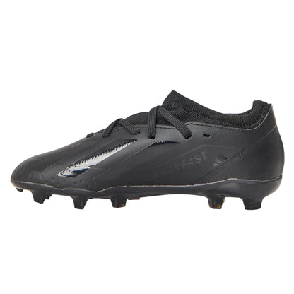 Black - Back - Adidas Childrens-Kids X Crazyfast.3 Firm Ground Football Boots