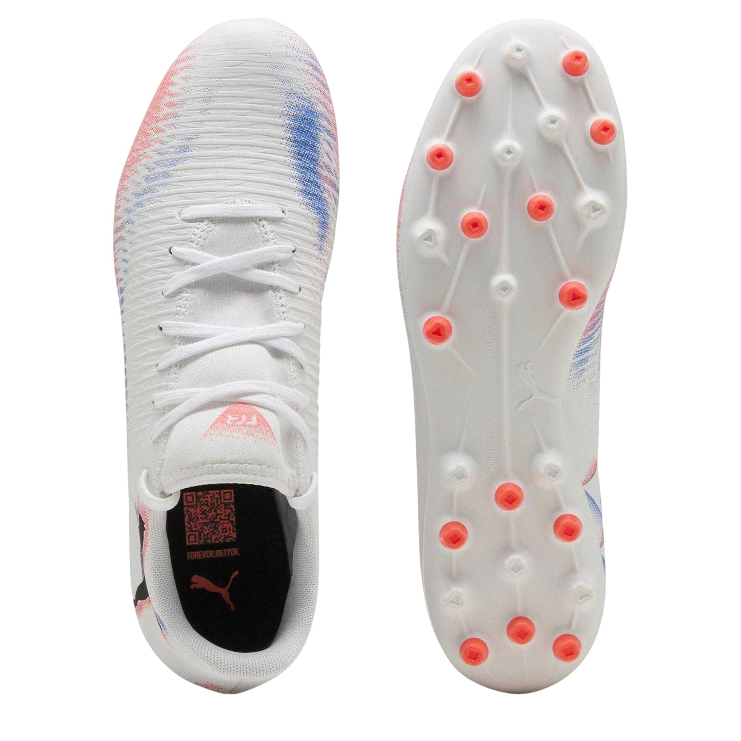 Puma White - Side - Puma Mens Future 8 Play Firm Ground Football Boots