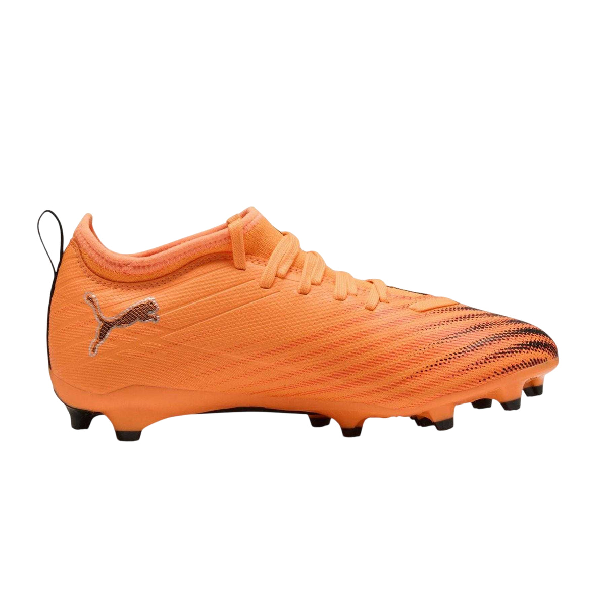 Red-Black - Front - Puma Childrens-Kids Ultra 6 Match Firm Ground Football Boots