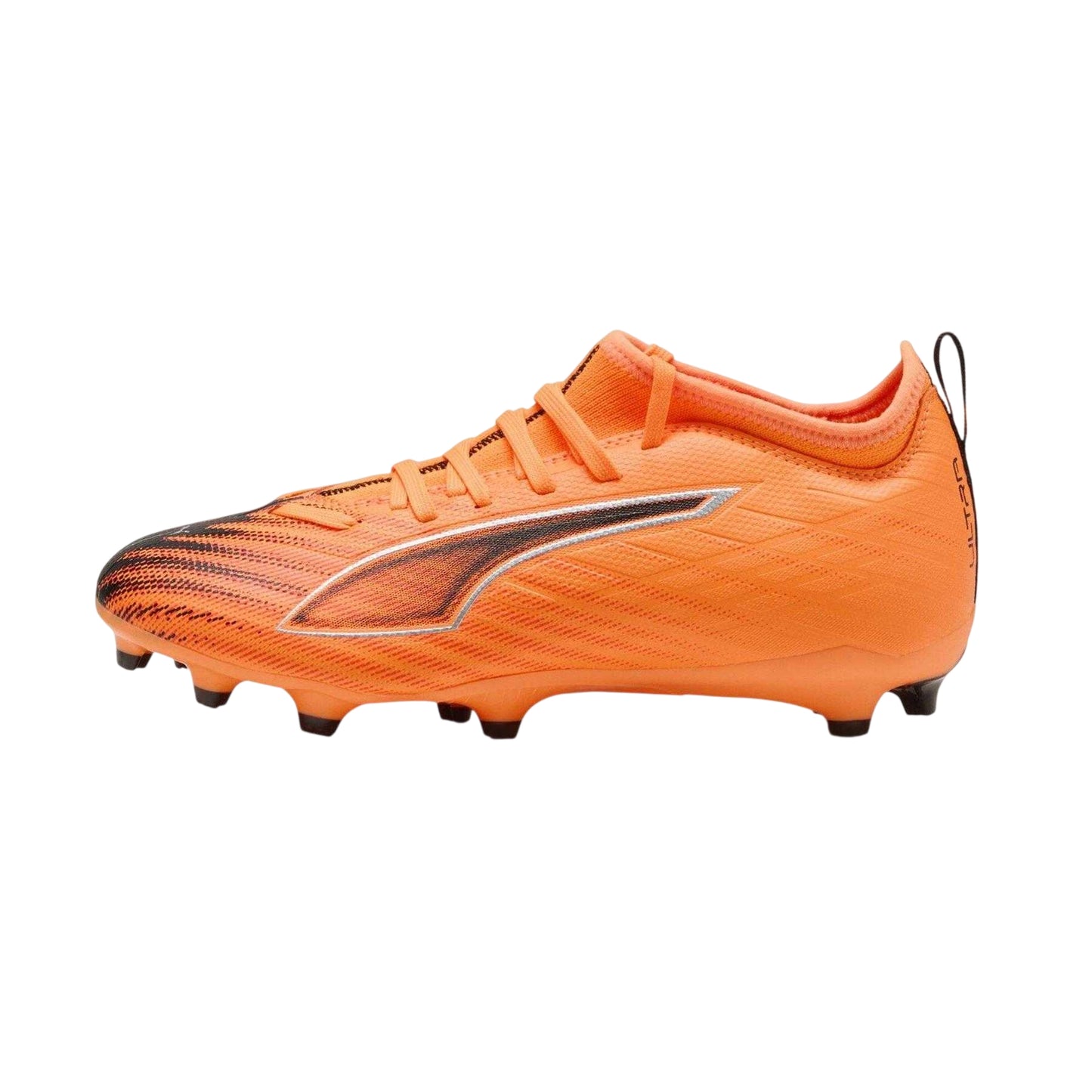 Red-Black - Back - Puma Childrens-Kids Ultra 6 Match Firm Ground Football Boots