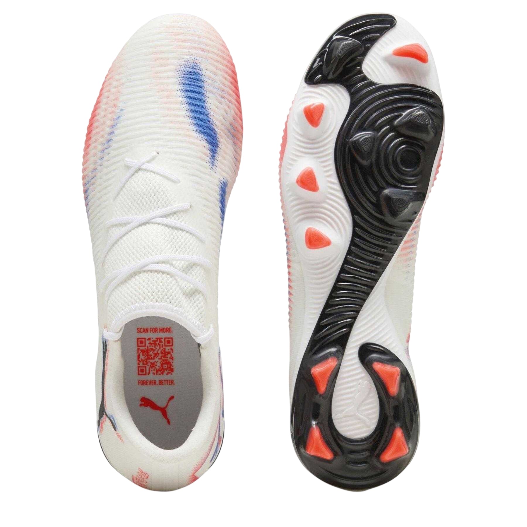 Puma White - Side - Puma Mens Future 8 Match Low Cut Firm Ground Football Boots