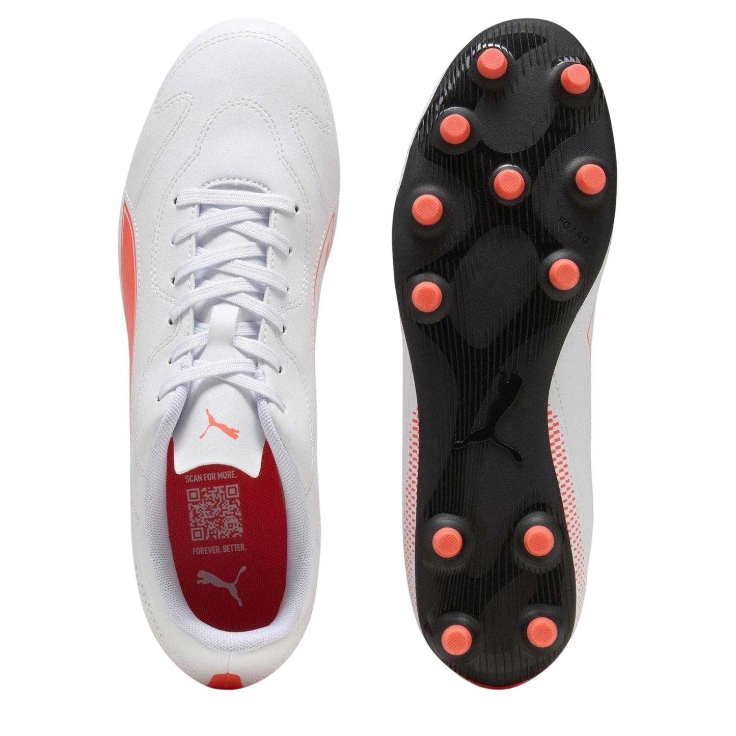 Puma White - Side - Puma Mens Vitoria II Firm Ground Football Boots
