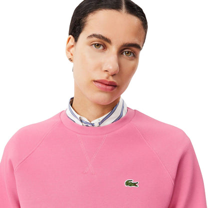 Pink - Lifestyle - Lacoste Womens-Ladies Pique Sweatshirt