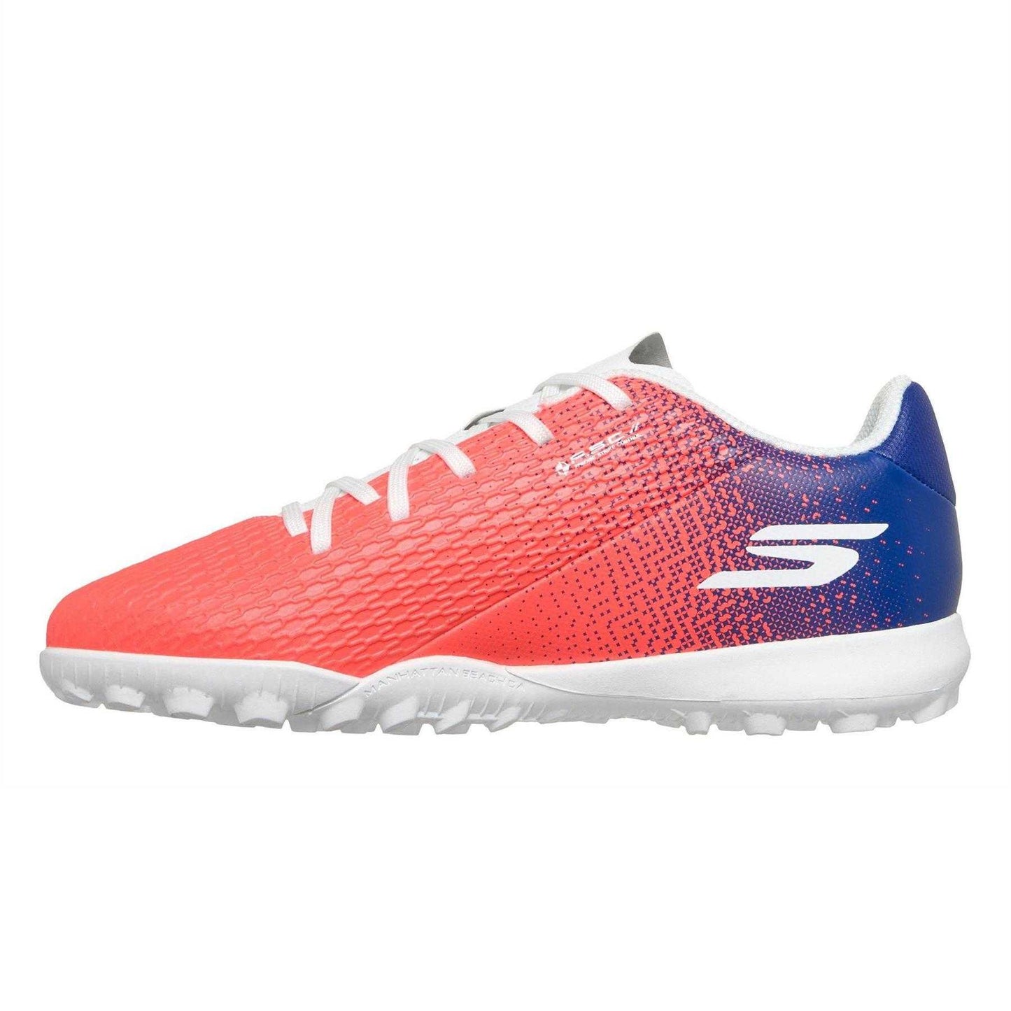 Blue-Pink - Back - Skechers Childrens-Kids Skx .4 Astro Turf Trainers