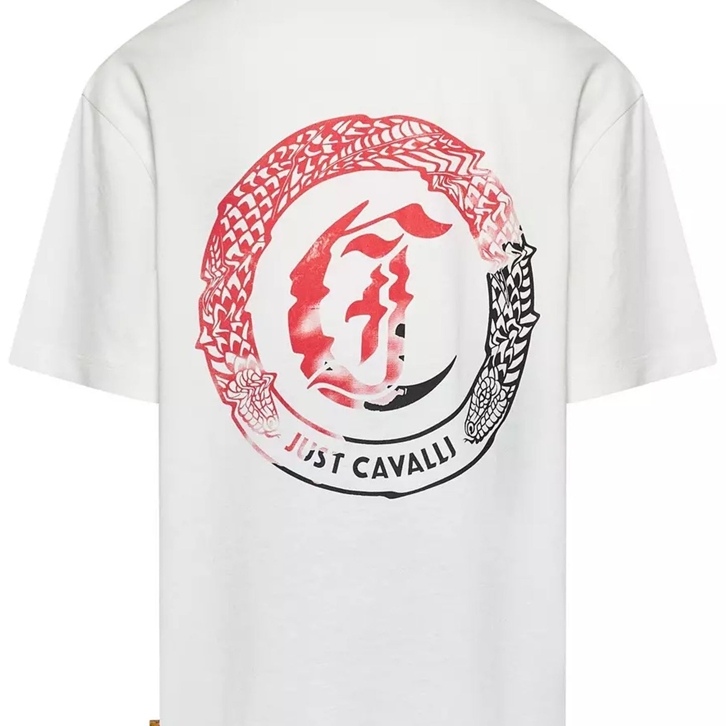 White-Black - Side - Just Cavalli Childrens-Kids Logo T-Shirt & Shorts Set