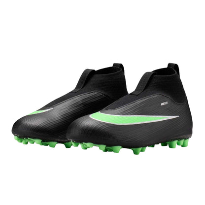 Black-Green - Pack Shot - Nike Childrens-Kids Mercurial Astro Turf Trainers